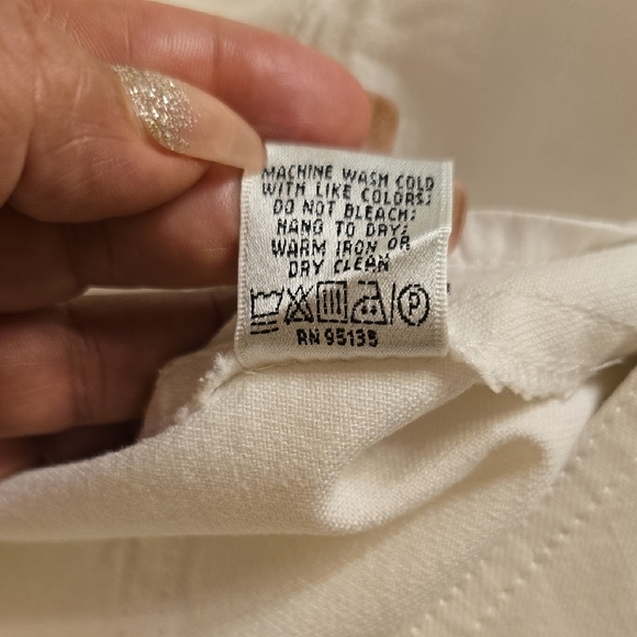 Lafayette 148 New York White Straight Leg Jeans - Picture 10 of 12